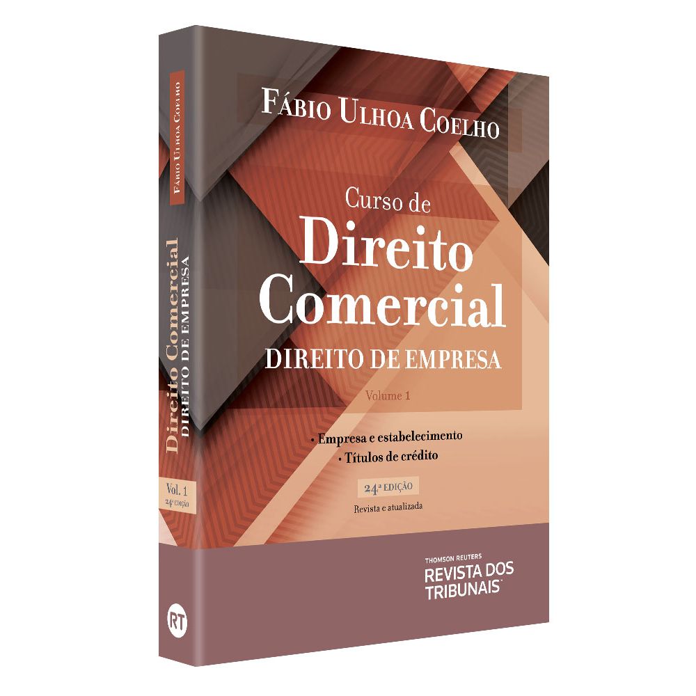 Curso De Direito Comercial - Volume 1 - 24º Edição - Livraria RT